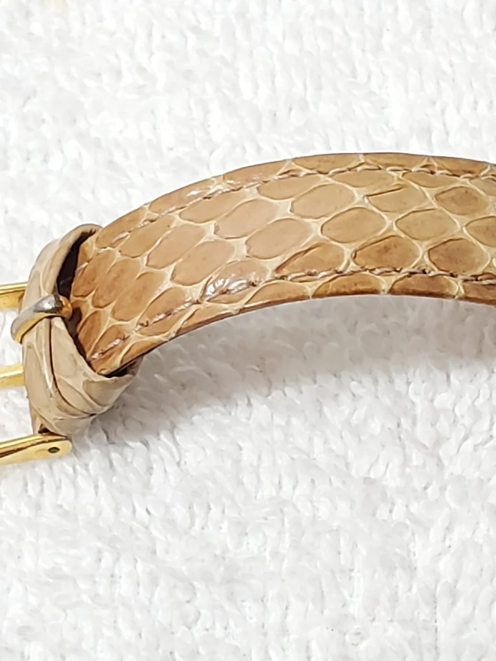 Vintage Laura Biagiotti Gold Plated Women's Watch Pressed Flowers Swiss Made